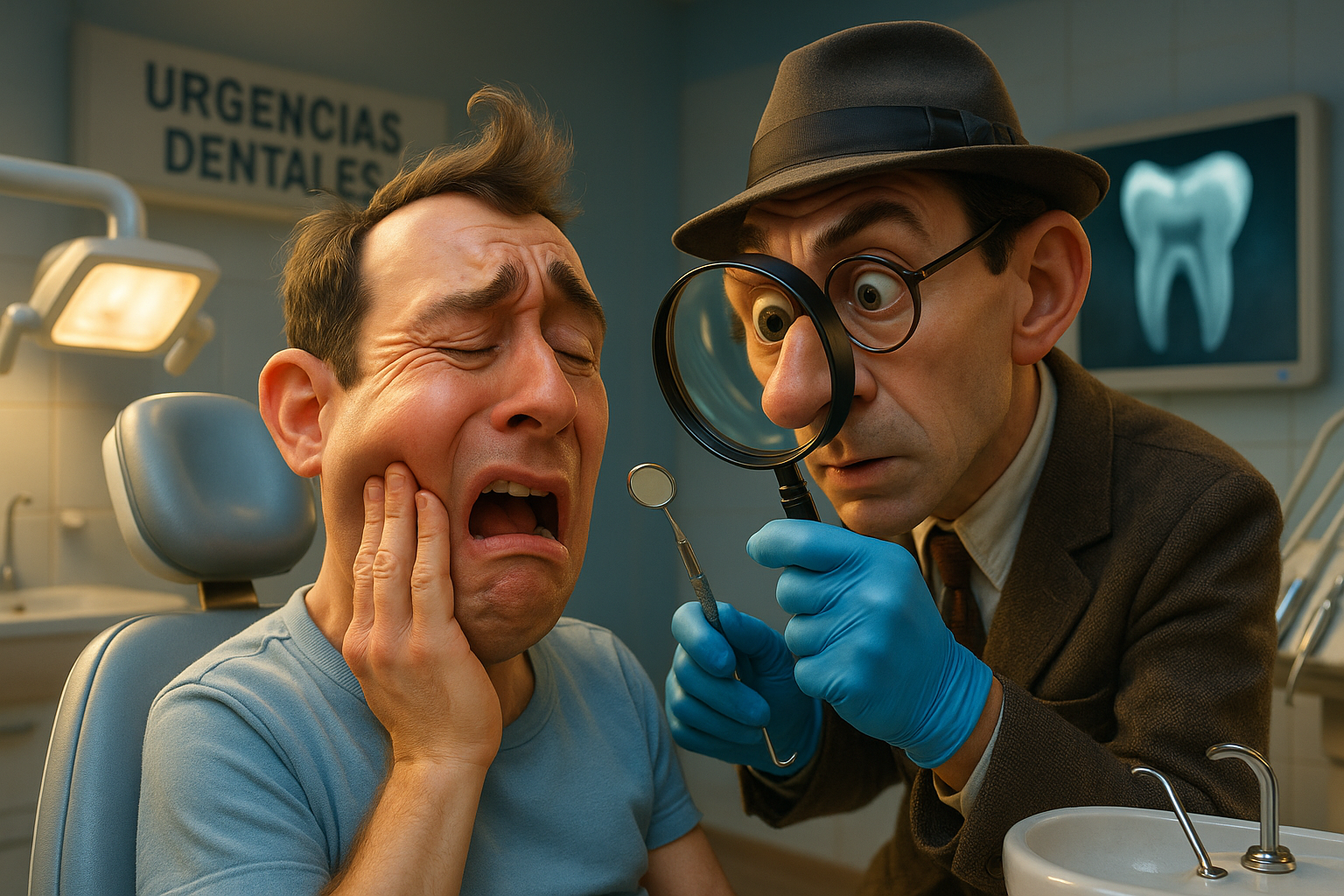 Paciente con dolor de muela