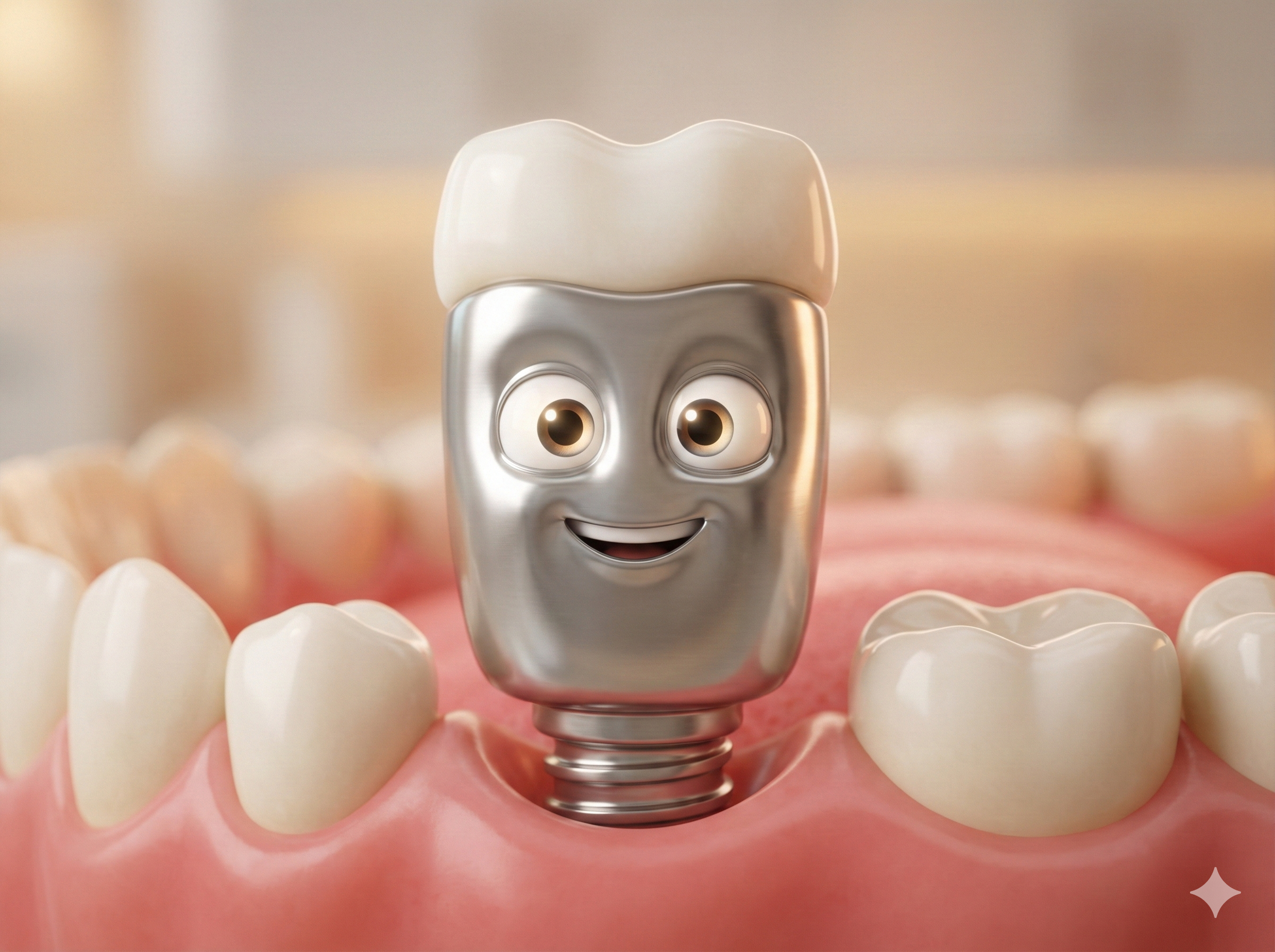 implante dental estilo pixaard 3D